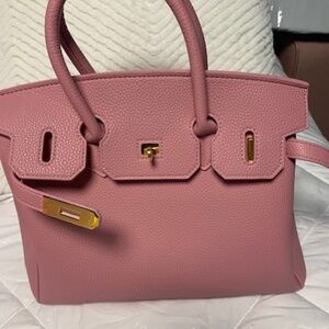 Soft pink handbag